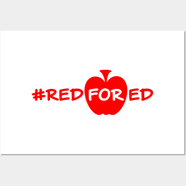 red for ed (red apple) Wall Art by haberdasher92